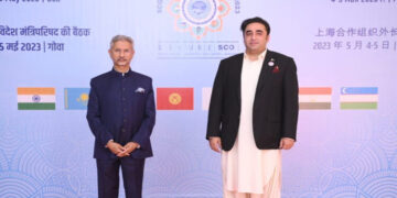 Bilawal Bhutto and Indian Foreign Minister meeting