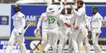 Pakistan won the first test match against Sri Lanka