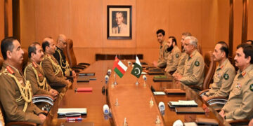 Commander of Royal Army of Oman meeting with Army Chief General Asim Munir