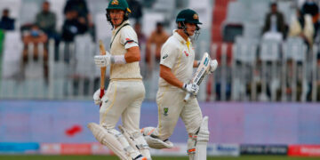 On the third day of the Sydney Test, Australia scored 281 runs