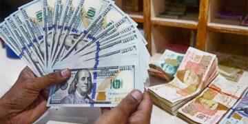 In a record increase, the value of the American dollar has risen by 10 paisas against the Pakistani rupee