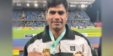 The Pakistan Armed Forces congratulate Arshad Nadeem on winning the gold medal