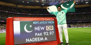National Hero Arshad Nadeem Wins Gold Medal for Pakistan at Olympics After 32 Years