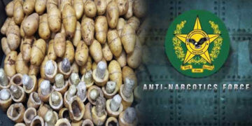 اے این ایف کی کارروائی، سری لنکا بھیجے جانے والے آلوؤں میں سے ہیروئن برآمد