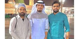 Babar Azam, Rizwan, and Naseem Shah in Saudi Arabia for Umrah