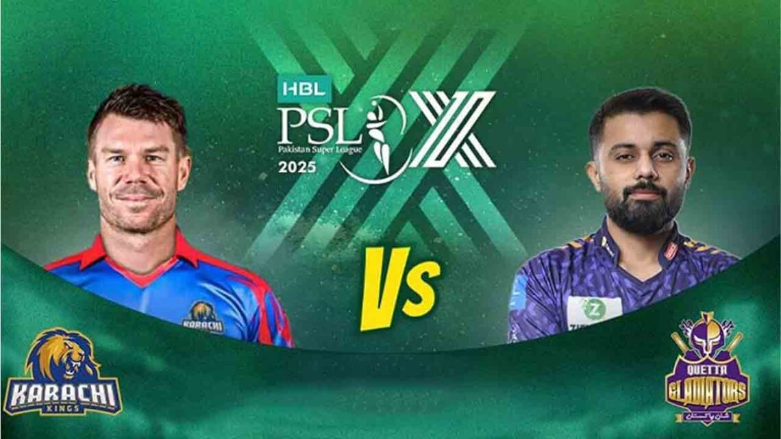 PSL 2025: Karachi Kings to Face Quetta Gladiators Today — PakAlerts.net: Sansani Nahi, Srif Khabar — Your go-to digital hub for Breaking News, Analysis, Stories from Pakistan and around the World. Stay informed, Stay connected. PSL 2025: Karachi Kings to Face Quetta Gladiators Today