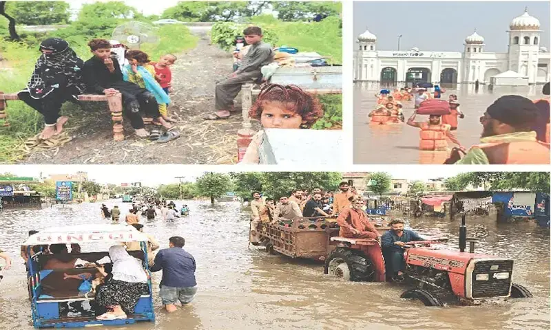 Severe Flood Hits Ravi River at Shahdara, Hundreds of Villages Submerged