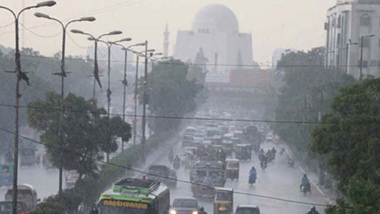 Overcast Skies in Karachi, Light Drizzle and Showers Bring Pleasant Weather