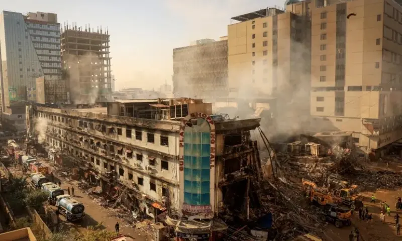 Rescue Operation Continues on Ninth Day of Gul Plaza Tragedy as Death Toll Reaches 73