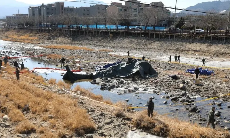 South Korean military helicopter crashes during training flight, killing two personnel