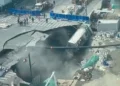 Road Collapses After Sudden Ground Sinkhole in Shanghai, No Casualties Reported
