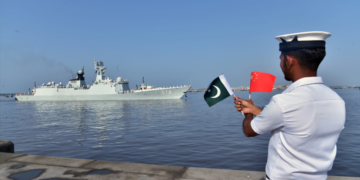 PLA (N) SHIP DAQING ARRIVES AT KARACHI TO PARTICIPATE IN PAK-CHINA JOINT NAVAL EXERCISE SEA GUARDIAN IV