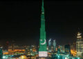 Burj Khalifa Illuminated in Pakistan’s Flag Colors on Pakistan Day, Celebrations Held in UAE