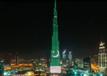 Burj Khalifa Illuminated in Pakistan’s Flag Colors on Pakistan Day, Celebrations Held in UAE