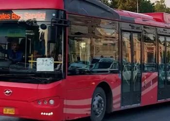 Peoples Diesel Hybrid Bus Service Launched from Shikarpur to Sukkur