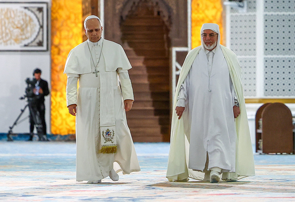 Pope Leo Visits Grand Mosque in Algeria Barefoot, Calls for Interfaith Respect and Peace — PakAlerts.net: Sansani Nahi, Srif Khabar — Your go-to digital hub for Breaking News, Analysis, Stories from Pakistan and around the World. Stay informed, Stay connected. Pope Leo Visits Grand Mosque in Algeria Barefoot, Calls for Interfaith Respect and Peace