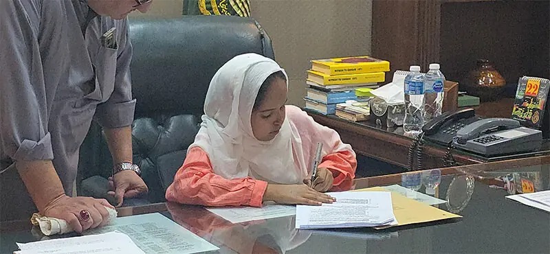 Thalassemia Patient Muniba Maqsood Appointed Honorary Deputy Commissioner of Attock for a Day — PakAlerts.net: Sansani Nahi, Srif Khabar — Your go-to digital hub for Breaking News, Analysis, Stories from Pakistan and around the World. Stay informed, Stay connected. Thalassemia Patient Muniba Maqsood Appointed Honorary Deputy Commissioner of Attock for a Day