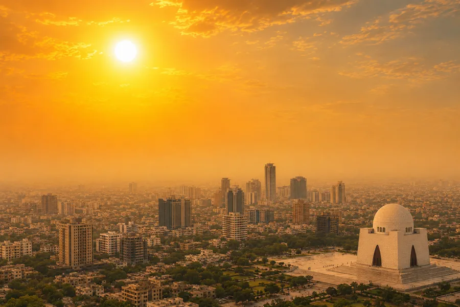 Hot and Humid Weather Persists in Karachi, Temperature May Reach 41°C — PakAlerts.net: Sansani Nahi, Srif Khabar — Your go-to digital hub for Breaking News, Analysis, Stories from Pakistan and around the World. Stay informed, Stay connected. Hot and Humid Weather Persists in Karachi, Temperature May Reach 41°C