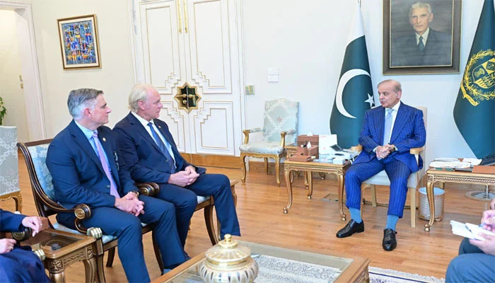 US Congressional Delegation Meets PM Shehbaz Sharif, Praises Pakistan's Regional Role — PakAlerts.net: Sansani Nahi, Srif Khabar — Your go-to digital hub for Breaking News, Analysis, Stories from Pakistan and around the World. Stay informed, Stay connected. US Congressional Delegation Meets PM Shehbaz Sharif, Praises Pakistan’s Regional Role