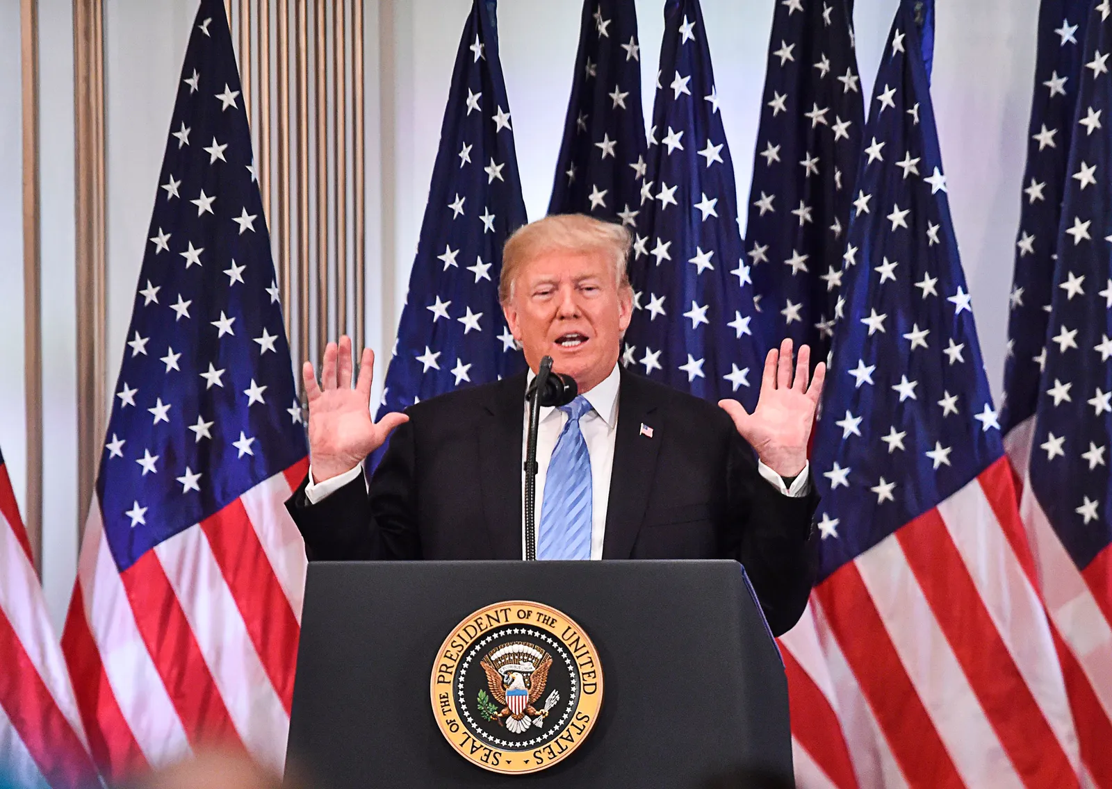 Iran has been destroyed, thank God it is no longer the bully of the Middle East, says President Trump — PakAlerts.net: Sansani Nahi, Srif Khabar — Your go-to digital hub for Breaking News, Analysis, Stories from Pakistan and around the World. Stay informed, Stay connected. Iran has been destroyed, thank God it is no longer the bully of the Middle East, says President Trump