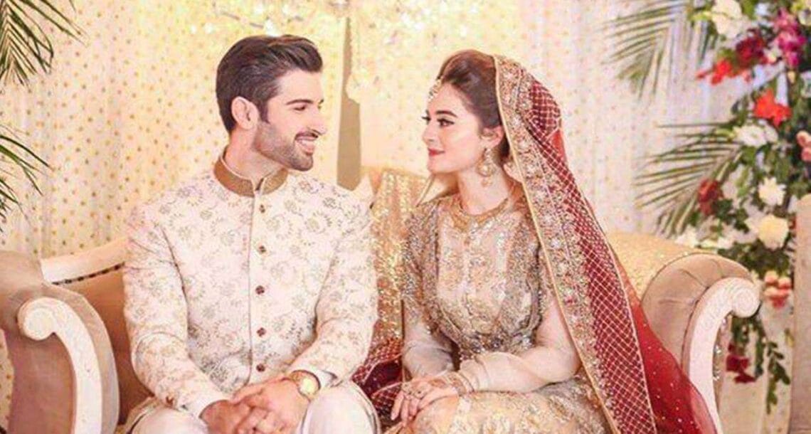 خوبصورت اداکارہ ایمن خان اور اداکار منیب بٹ ازواج زندگی میں بندھ گئے