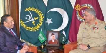 آرمی چیف جنرل قمر جاوید باجوہ سے سعودی نائب وزیر دفاع سے ملاقات
