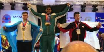 پاکستانی کھلاڑی کا ایشین گیمز کلاسک پاور لفٹنگ گیمز میں ایشین ریکارڈ قائم