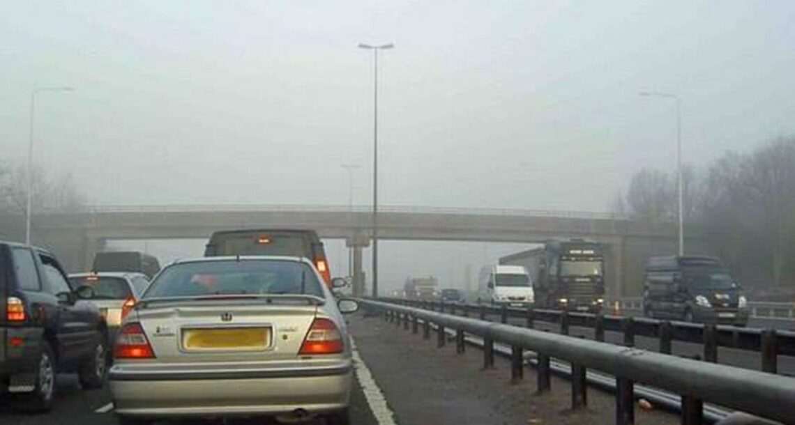 دھند کے باعث موٹر وے ایم ون بند