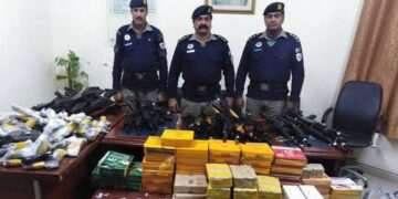 موٹروے پولیس کی کاروائی، بھاری مقدار میں اسلحہ اسمگل کرنے کی کوشش ناکام