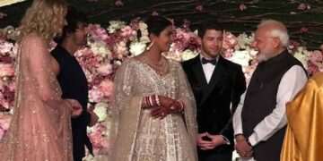 پرینکا چوپڑا اور نک جونس کے استقبالیے میں بھارتی وزیر اعظم کی شرکت