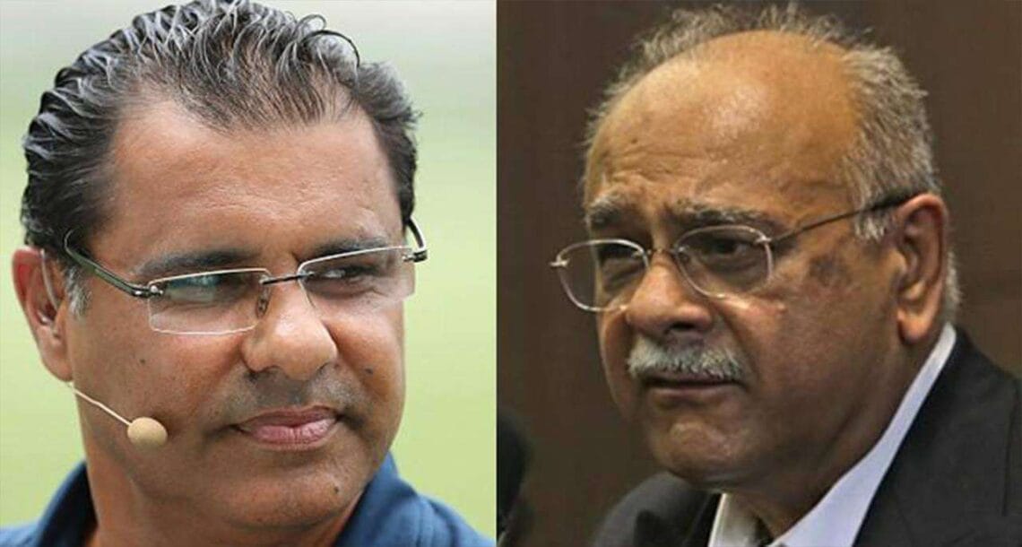 نجم سیٹھی کی تنقید پر وقار یونس برہم