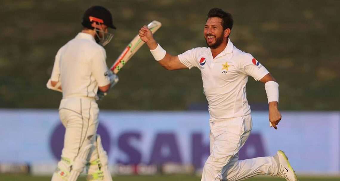 یاسر شاہ نے ٹیسٹ کرکٹ میں تیز ترین 200 وکٹیں لے کر 82 سالہ پرانا ریکارڈ توڑ دیا