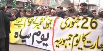 26 جنوری بھارت کا یوم جمہوریہ، مقبوضہ کشمیر میں عوام کا یوم سیاہ، 2 کشمیری شہید