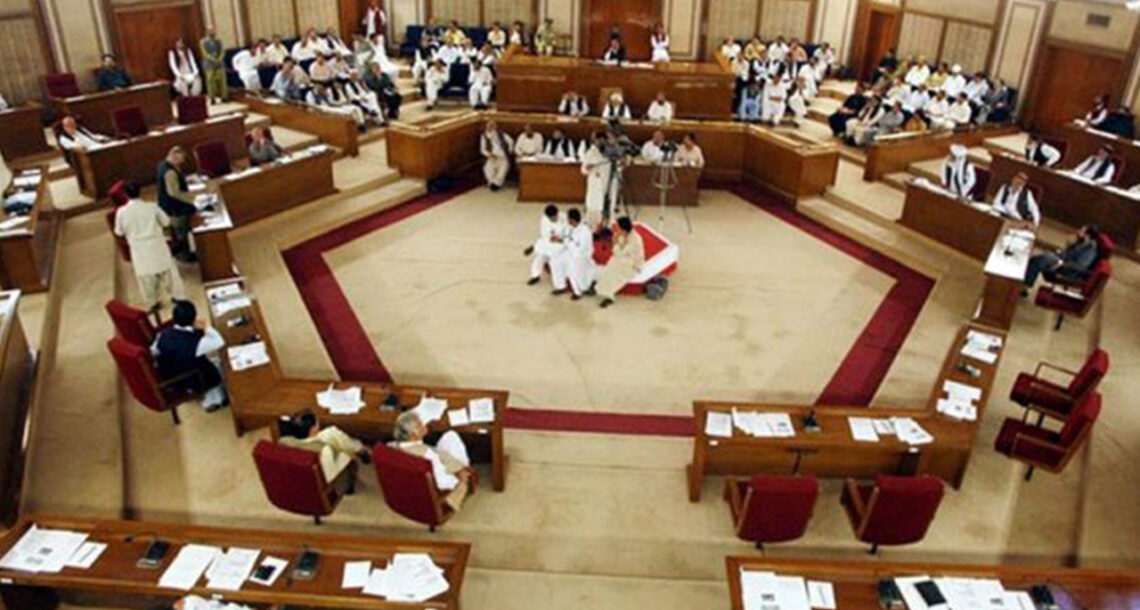 سینیٹ کی خالی نشست پر انتخاب کے لئے بلوچستان اسمبلی پولنگ جاری