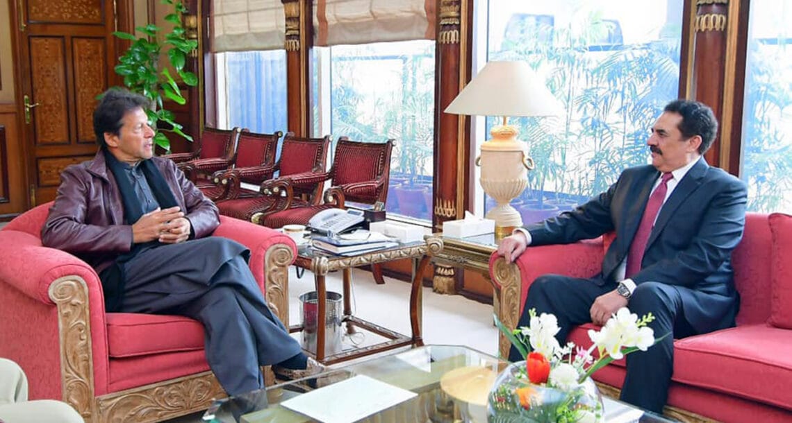 وزیر اعظم عمران خان کی اسلامی فوجی اتحاد کے سربراہ راحیل شریف سے ملاقات