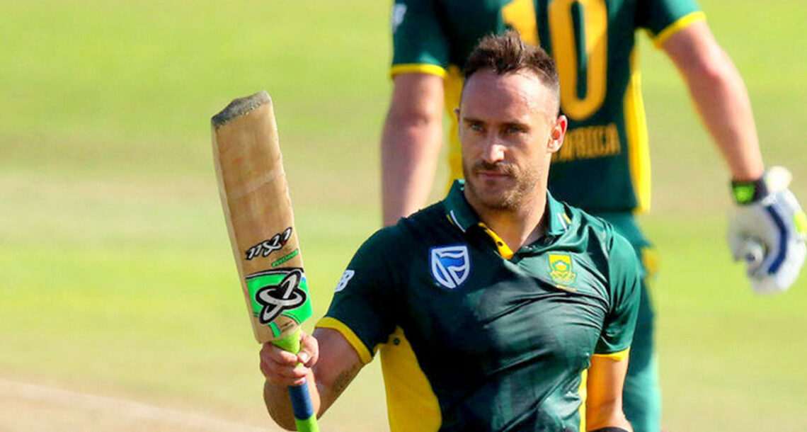 جنوبی افریقہ کپتان فاف ڈوپلیسی اگلے دو ٹی ٹوئنٹی میچز میں شرکت نہیں کریں گے