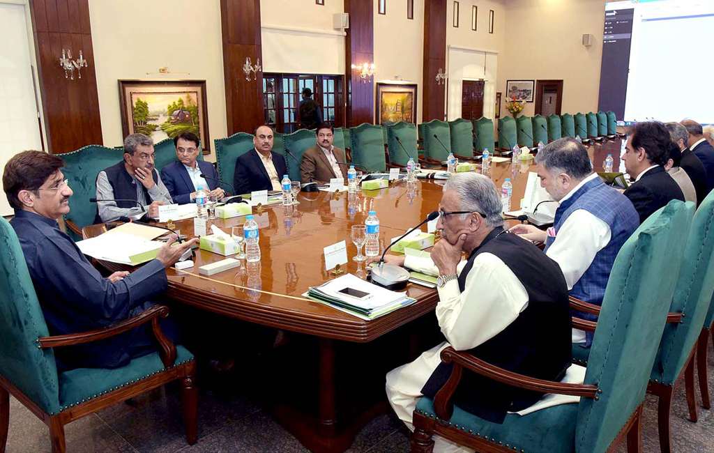 وزیراعلیٰ سندھ سید مراد علی شاہ کی زیر صدارت ورلڈ بینک، محکمہ خزانہ کا اجلاس