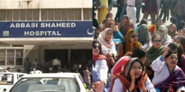 عباسی شہید اسپتال کے ینگ ڈاکٹرز کا احتجاج ساتویں روز بھی جاری