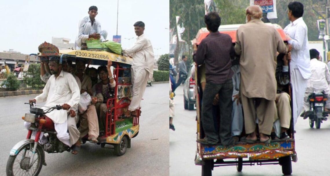 کراچی میں چنگچی رکشے میں 4 سے زائد مسافر بٹھانے پر پابندی