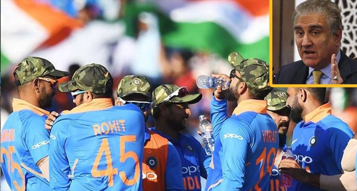 بھارتی ٹیم کے فوجی کیپ پہننے پر آئی سی سی نوٹس لے. شاہ محمود قریشی