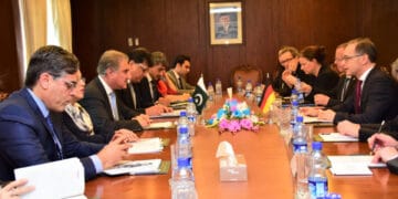 جرمنی کے وزیرخارجہ کی پاکستانی ہم منصب شاہ محمود قریشی سے ملاقات