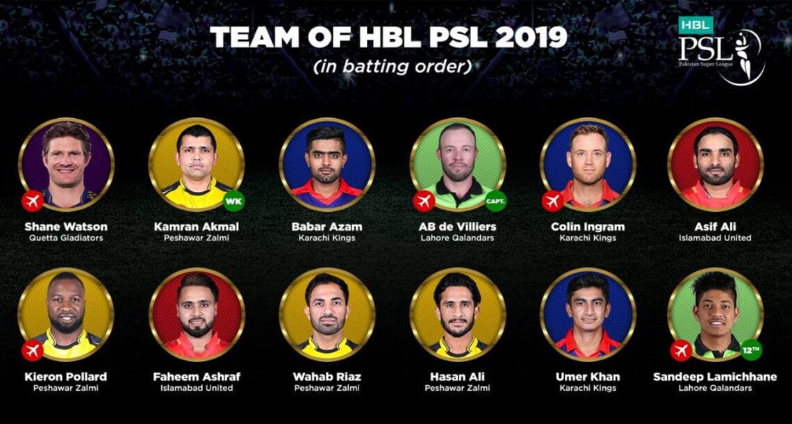 پی سی بی کا پی ایس ایل ڈریم ٹیم کا اعلان