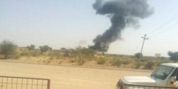 بھارتی فضائیہ کا جنگی طیارہ مگ-21 دوبارہ حادثے کا شکار ہوکر تباہ