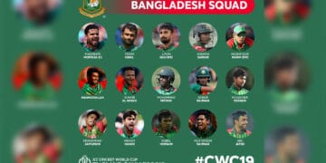 بنگلہ دیش کا ورلڈ کپ 2019 کے لیے 15 رکنی اسکواڈ کا اعلان