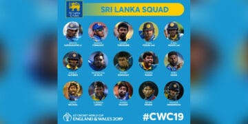 سری لنکا کا ورلڈ کپ 2019 کے لیے 15 رکنی ٹیم کا اعلان