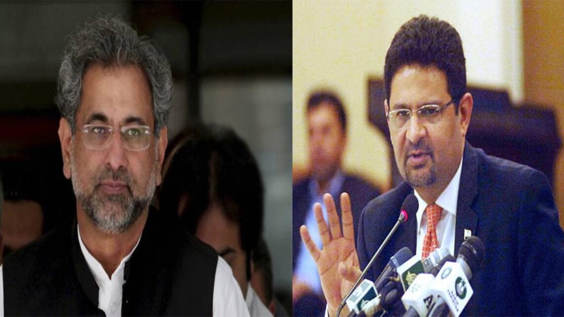 شاہد خاقان عباسی اور مفتاح اسماعیل سمیت 7 افراد کے نام ای سی ایل میں شامل