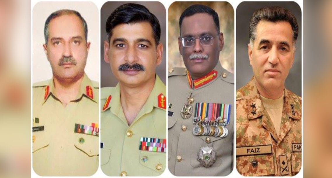 پاک فوج کے 4 میجر جنرلز کی لیفٹیننٹ جنرل کے عہدے پر ترقی