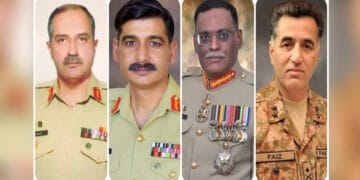 پاک فوج کے 4 میجر جنرلز کی لیفٹیننٹ جنرل کے عہدے پر ترقی