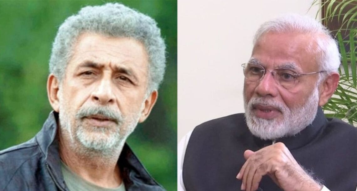 نصیرالدین شاہ سمیت 600 سے زائد تھیٹر آرٹسٹوں کی مودی کو ووٹ نہ کرنے کی درخواست