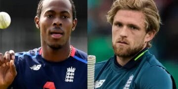 انگلش اسکواڈ: ڈیوڈ وِلی آؤٹ، جوفرا آرچر اِن